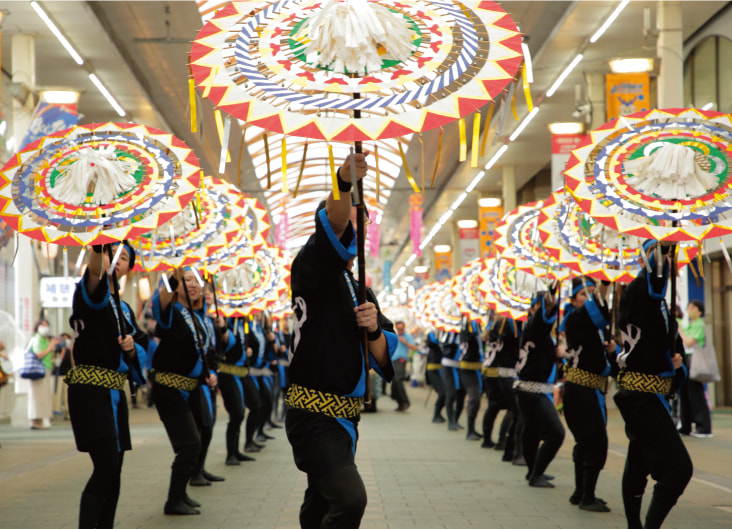 のんのこ諫早まつりに「昭和堂 傘踊り」が出演しました!